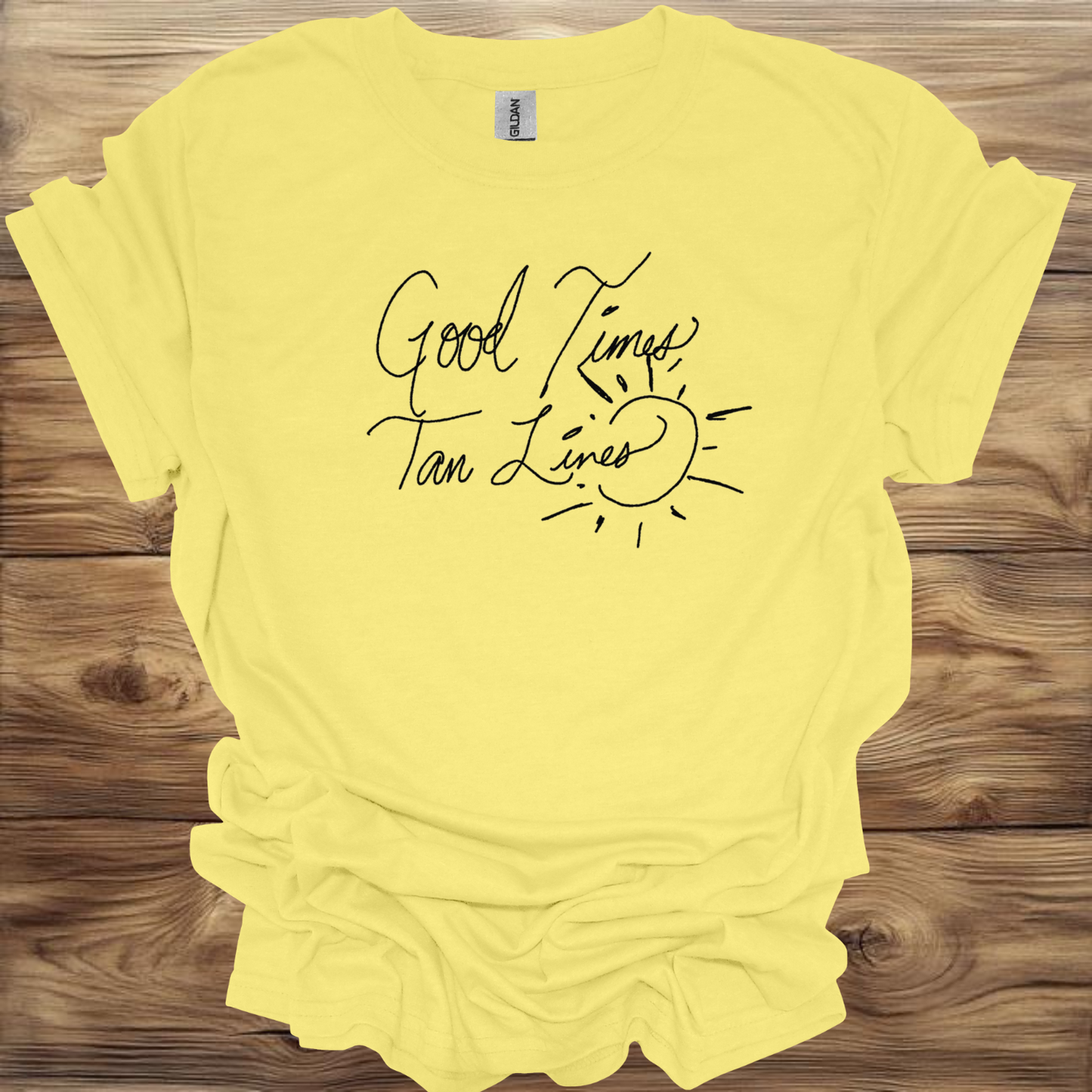 Good Times Tan Lines T-Shirt Unisex Adult Great Gift Him Her Birthday Holiday Christmas