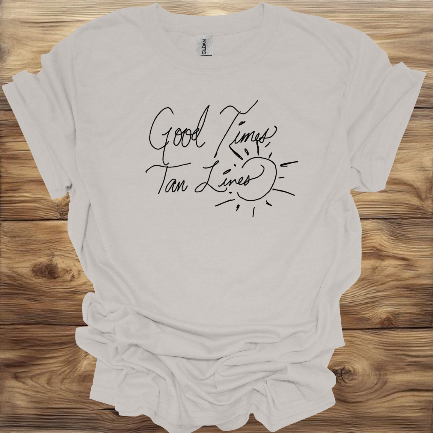 Good Times Tan Lines T-Shirt Unisex Adult Great Gift Him Her Birthday Holiday Christmas