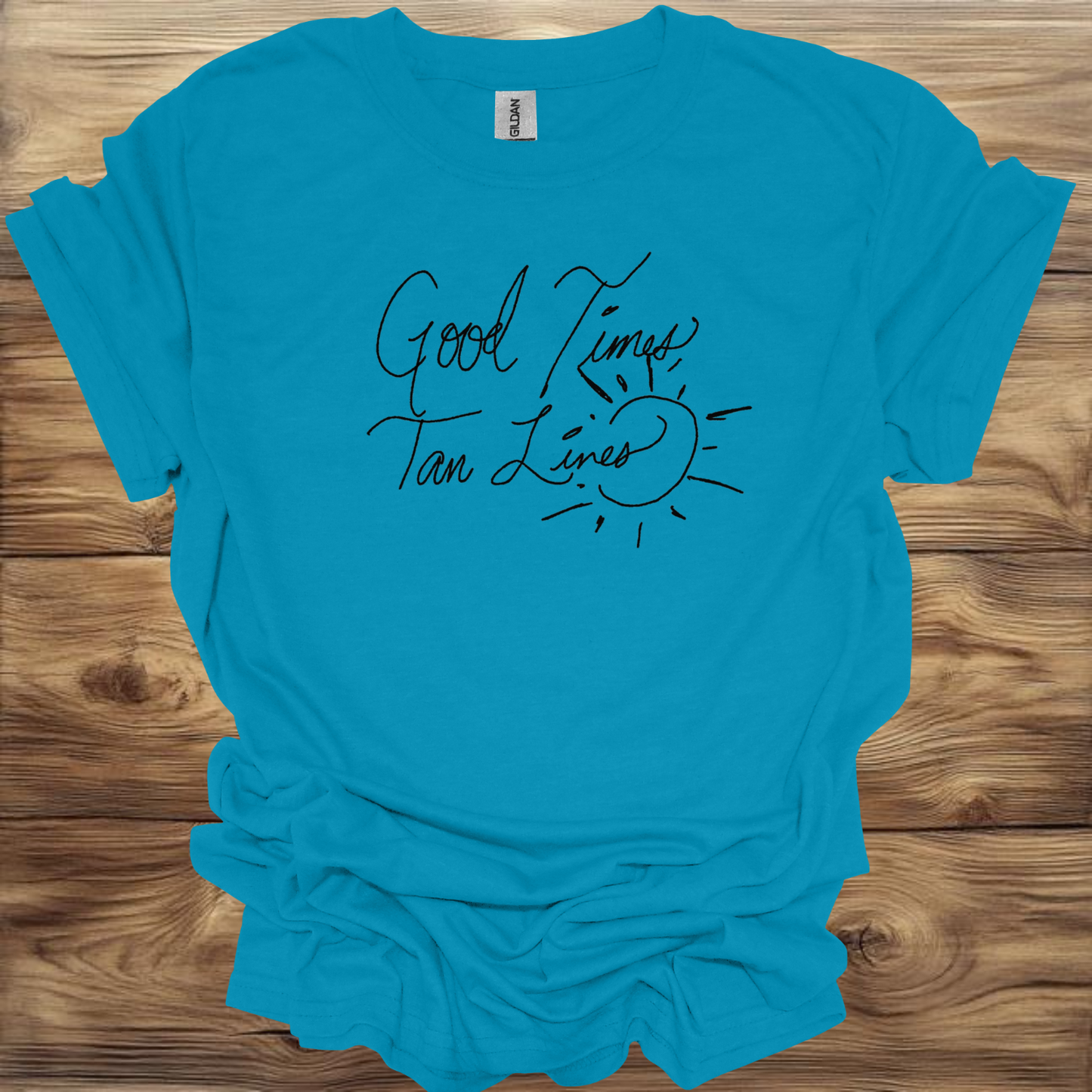 Good Times Tan Lines T-Shirt Unisex Adult Great Gift Him Her Birthday Holiday Christmas