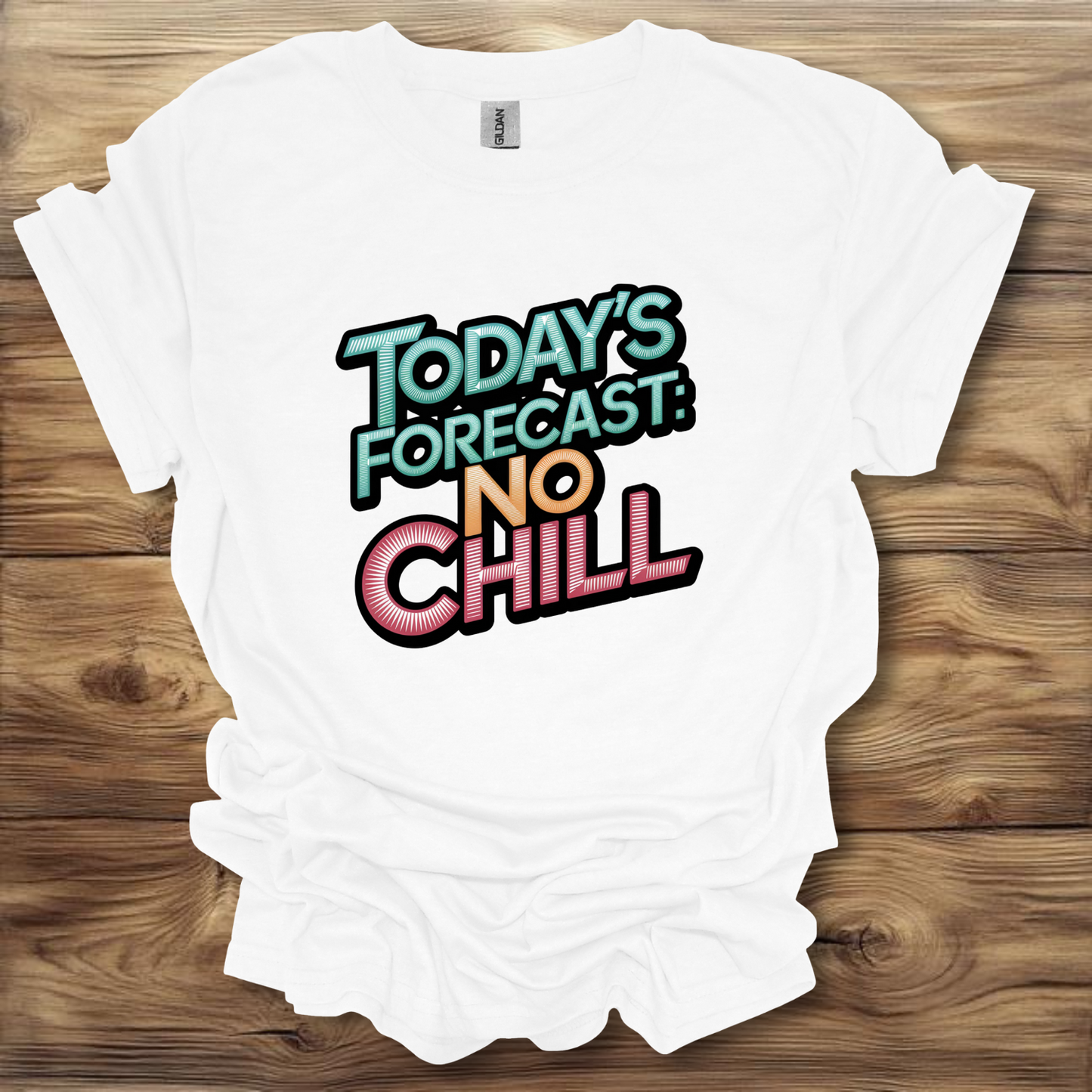 Today's Forecast: No Chill T-Shirt Unisex Adult Great Gift Him Her Birthday Holiday Christmas