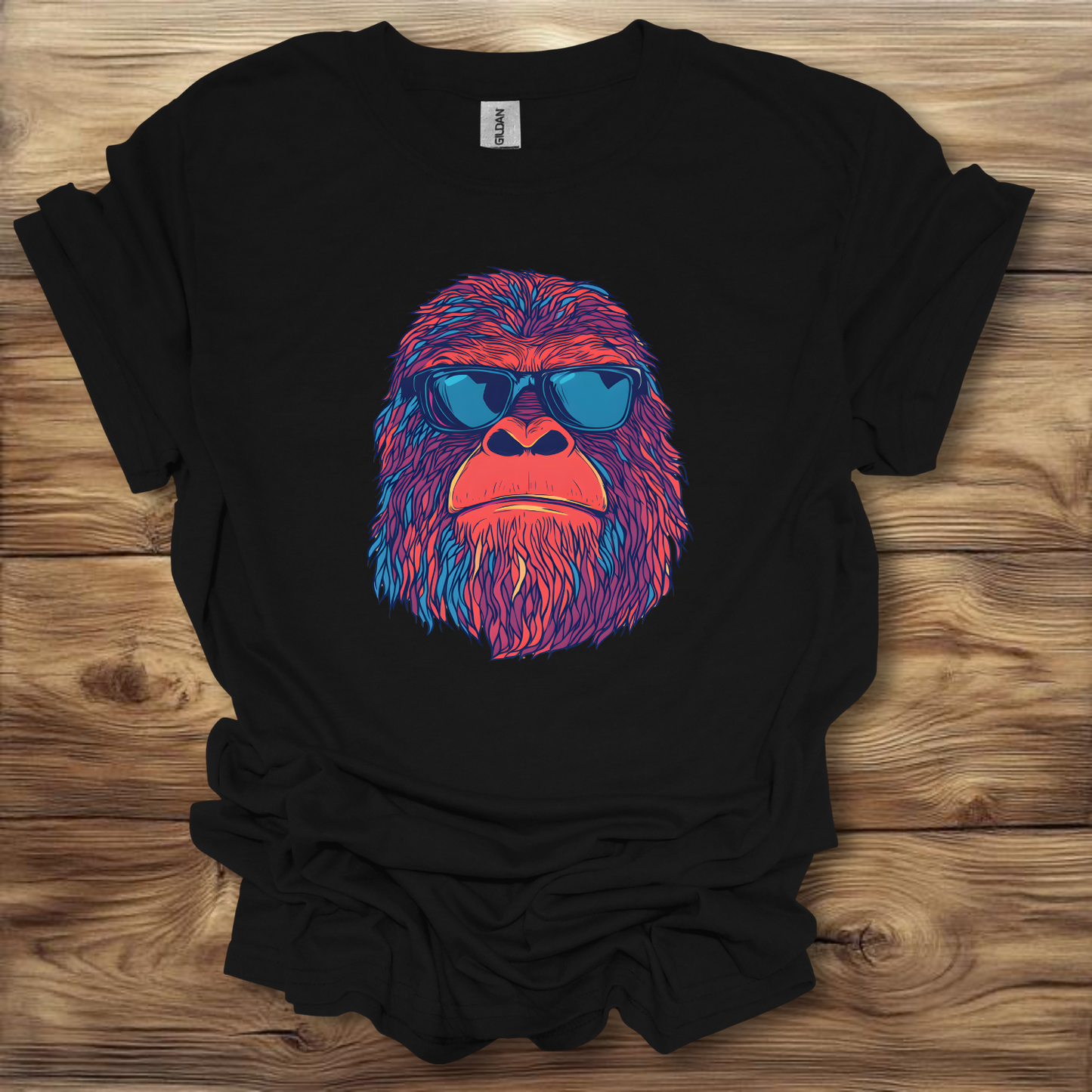 Sasquatch Wearing Sunglasses T-Shirt Unisex Adult Great Gift Him Her Birthday Holiday Christmas