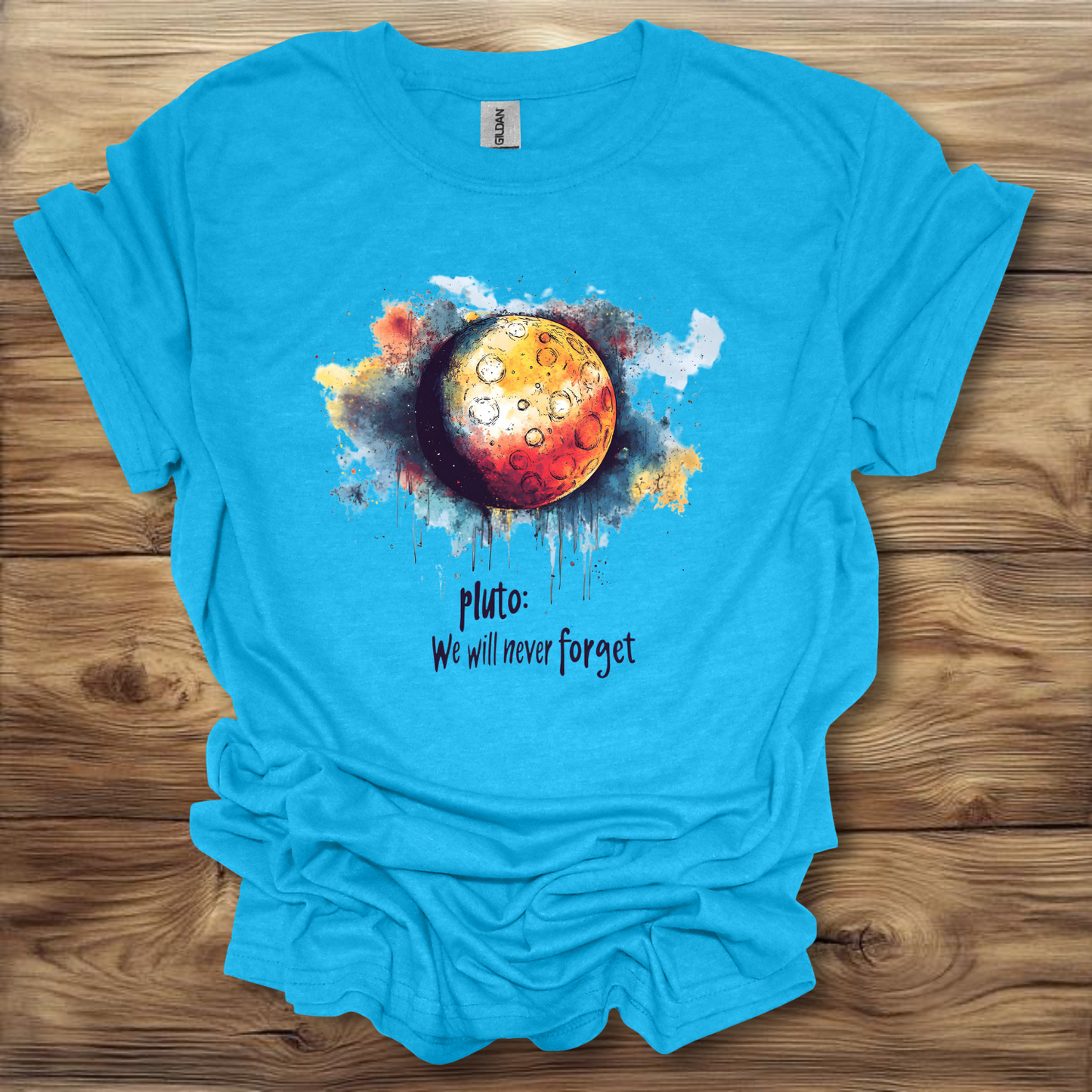 Pluto We Will Never Forget T-Shirt Unisex Adult Great Gift Him Her Birthday Holiday Christmas