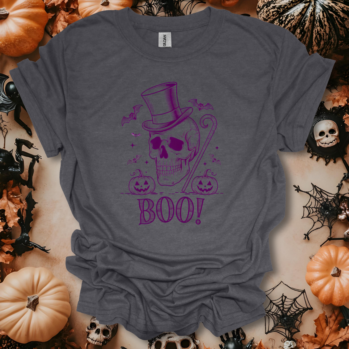 Boo! Skeleton T-Shirt Unisex Adult Great Gift Him Her Birthday Holiday Christmas