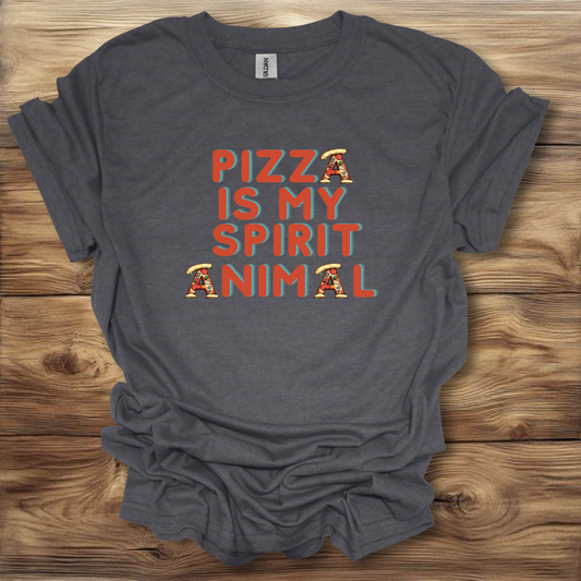 Pizza Is My Spirit Animal T-Shirt Unisex Adult Great Gift Him Her Birthday Holiday Christmas