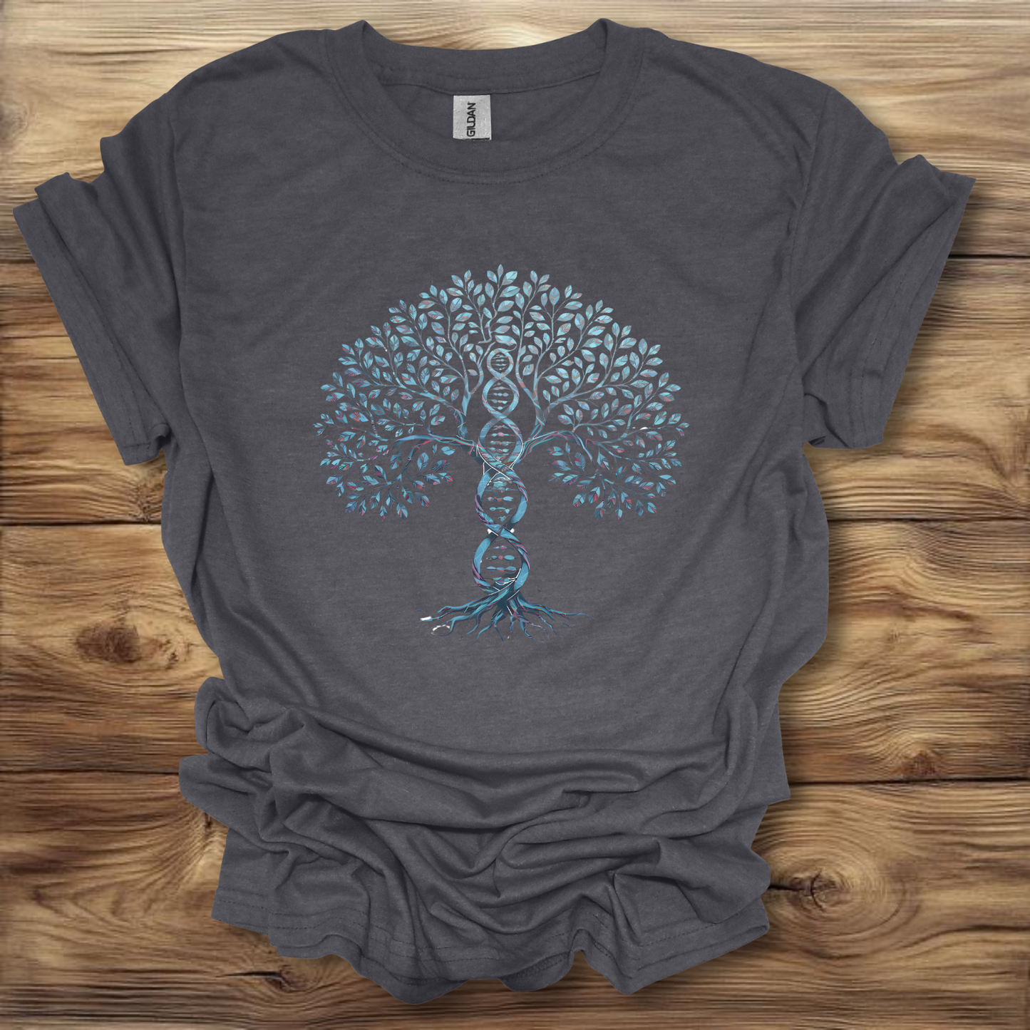 DNA Helix Tree T-Shirt Unisex Adult Great Gift Him Her Birthday Holiday Christmas