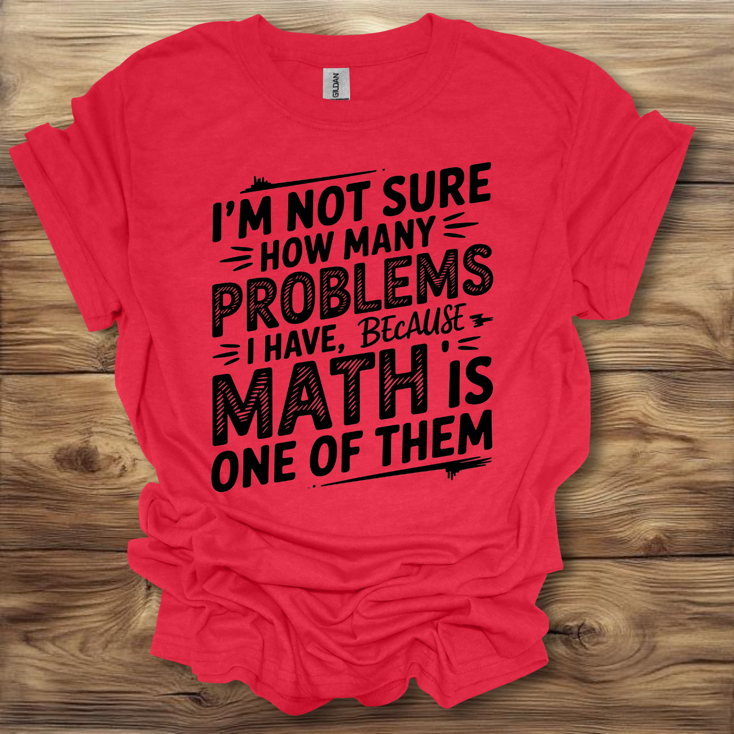 I'm Not Sure How Many Problems I have Because Math Is One Of Them T-Shirt Unisex Adult Great Gift Him Her Birthday Holiday Christmas