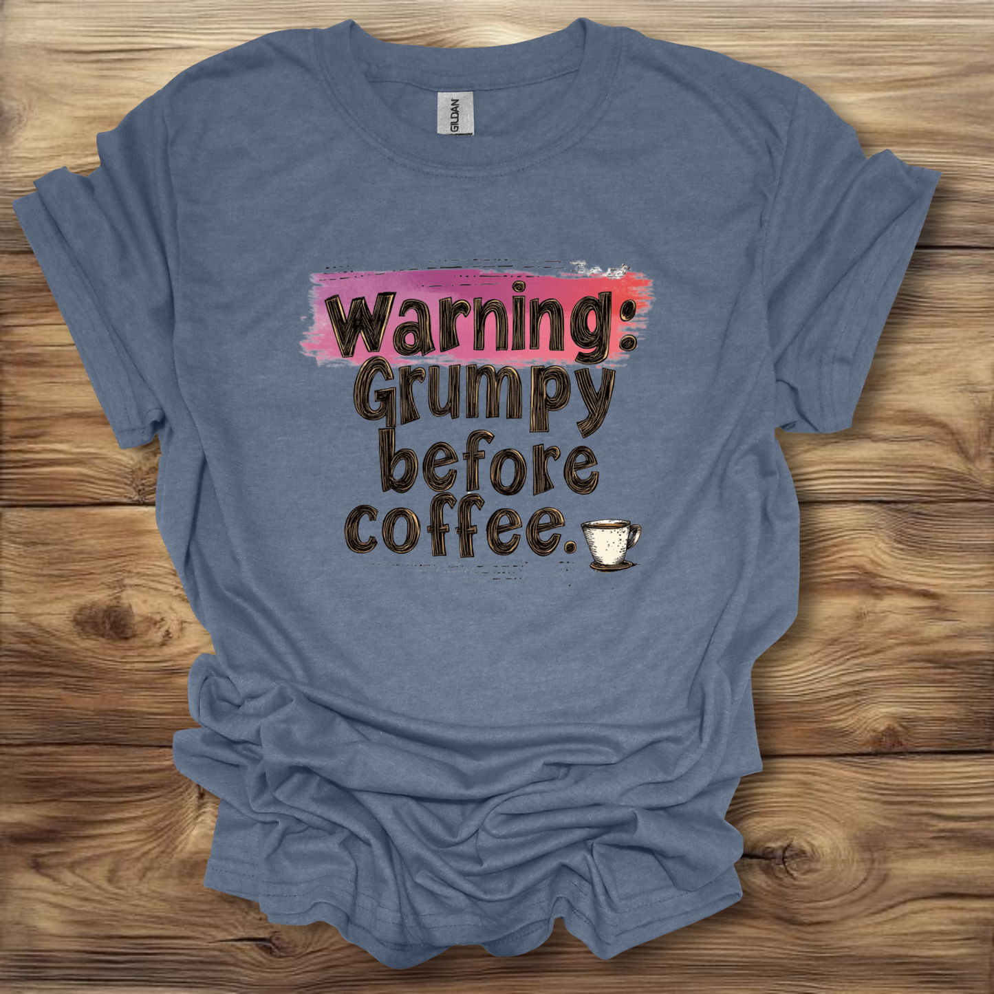 Warning Grumpy Before Coffee T-Shirt Unisex Adult Great Gift Him Her Birthday Holiday Christmas