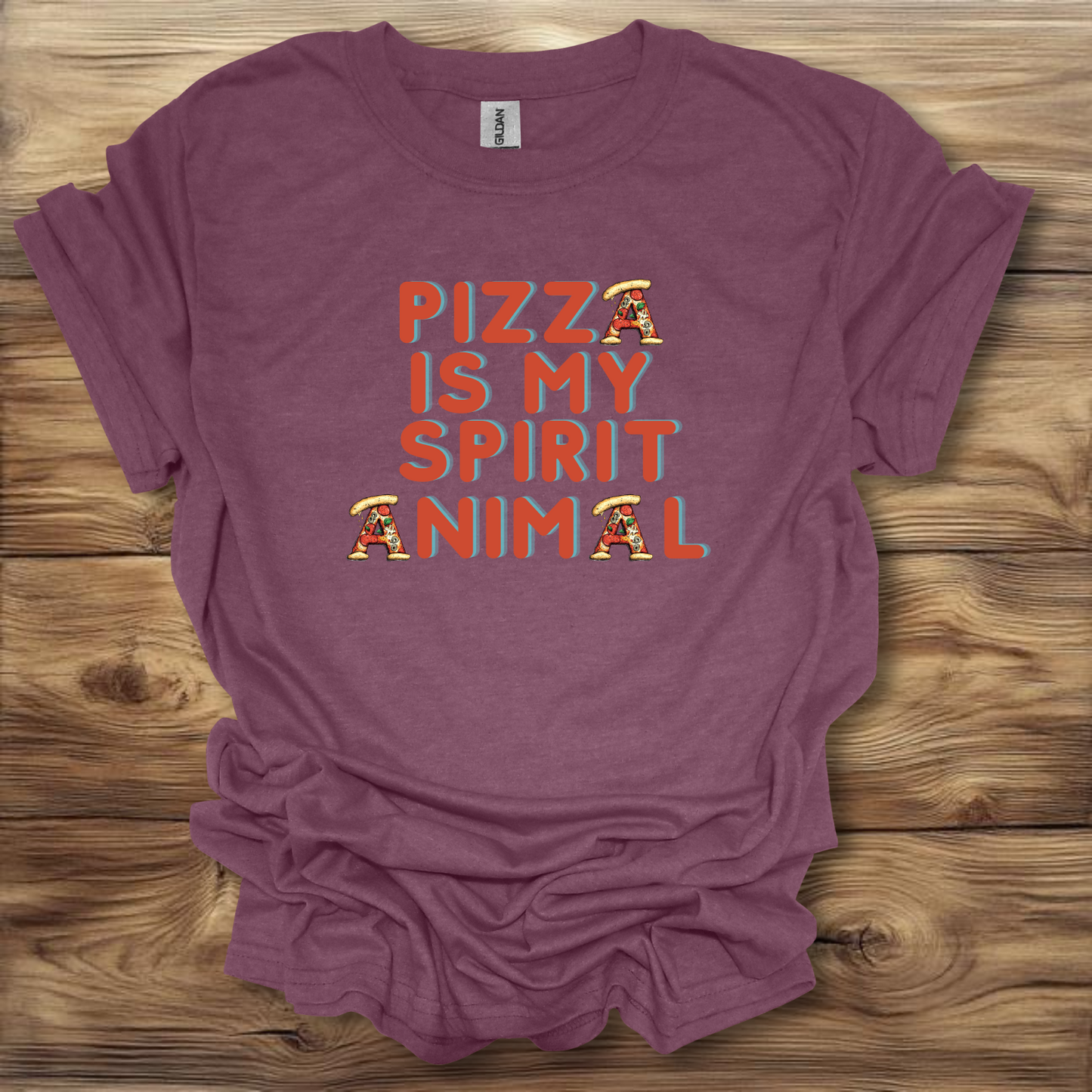 Pizza Is My Spirit Animal T-Shirt Unisex Adult Great Gift Him Her Birthday Holiday Christmas