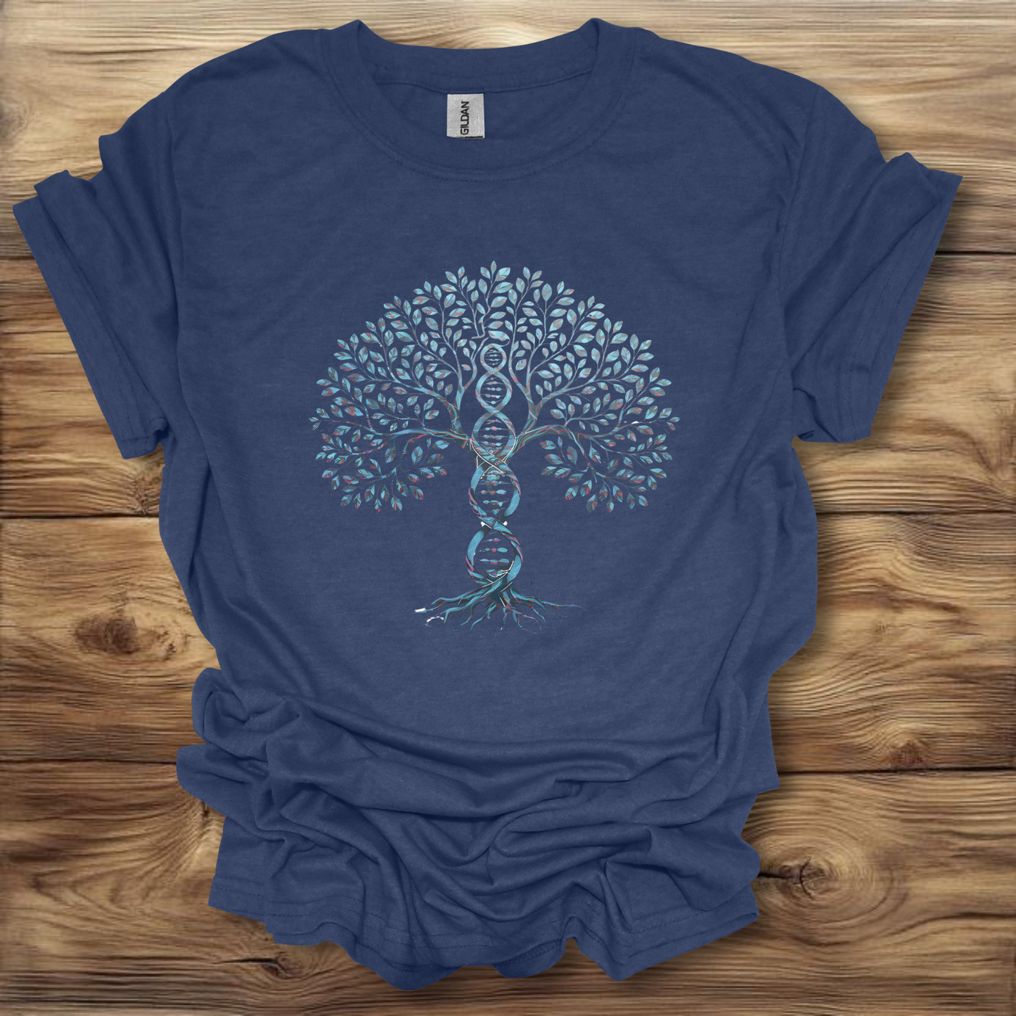 DNA Helix Tree T-Shirt Unisex Adult Great Gift Him Her Birthday Holiday Christmas