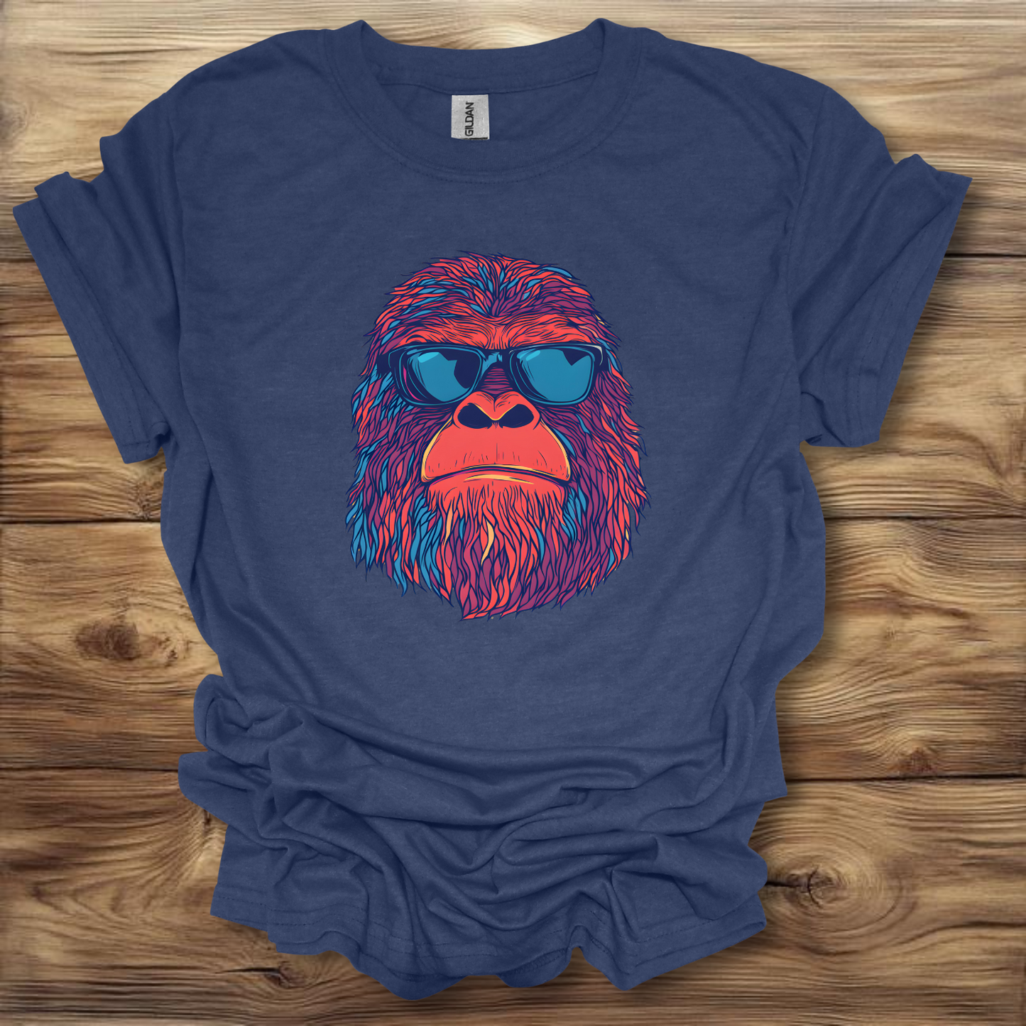 Sasquatch Wearing Sunglasses T-Shirt Unisex Adult Great Gift Him Her Birthday Holiday Christmas