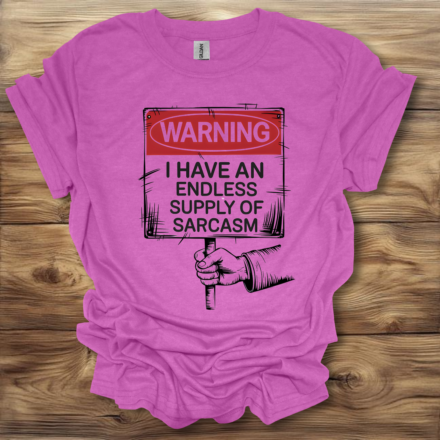 Warning I Have Endless Sarcasm T-Shirt Unisex Adult Great Gift Him Her Birthday Holiday Christmas