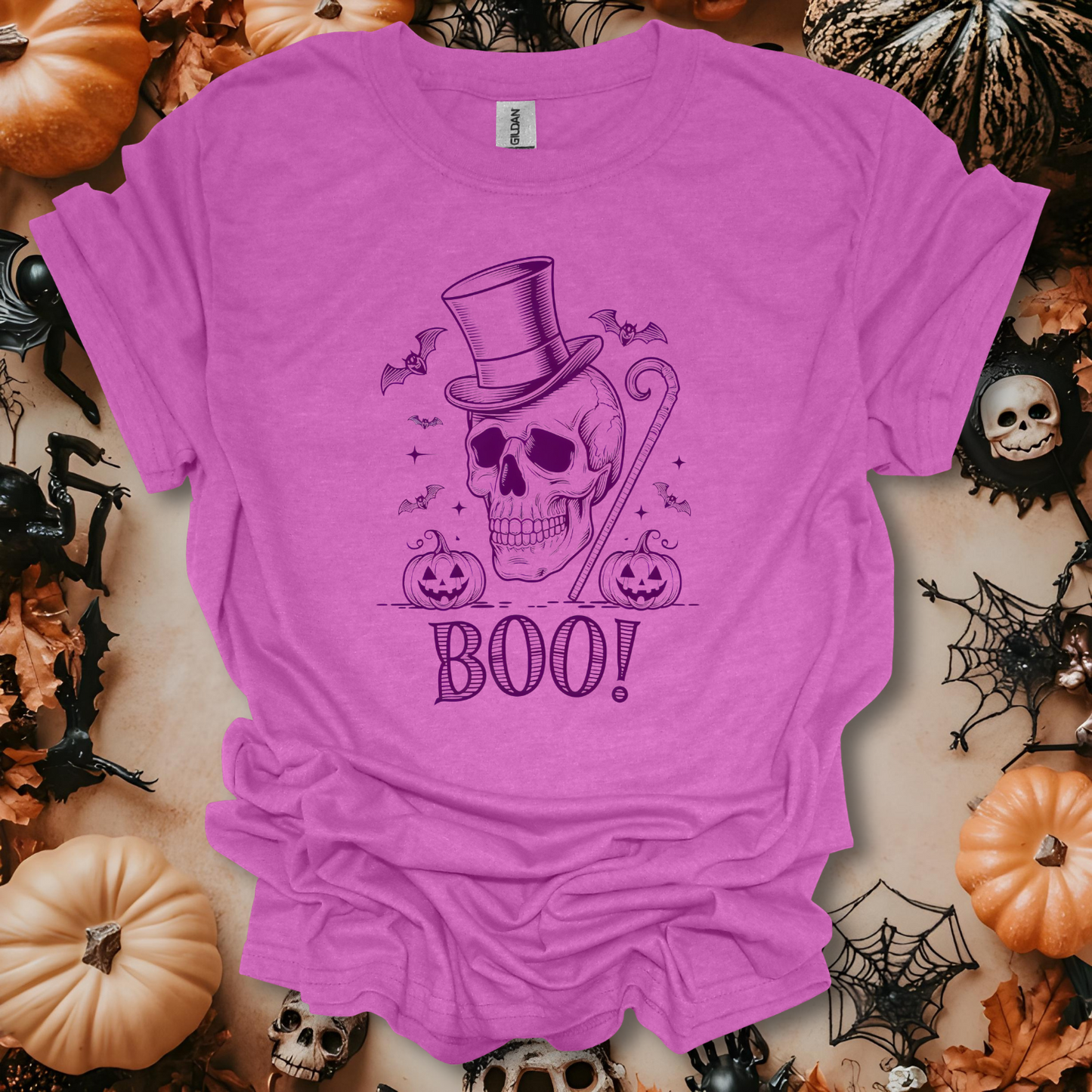 Boo! Skeleton T-Shirt Unisex Adult Great Gift Him Her Birthday Holiday Christmas