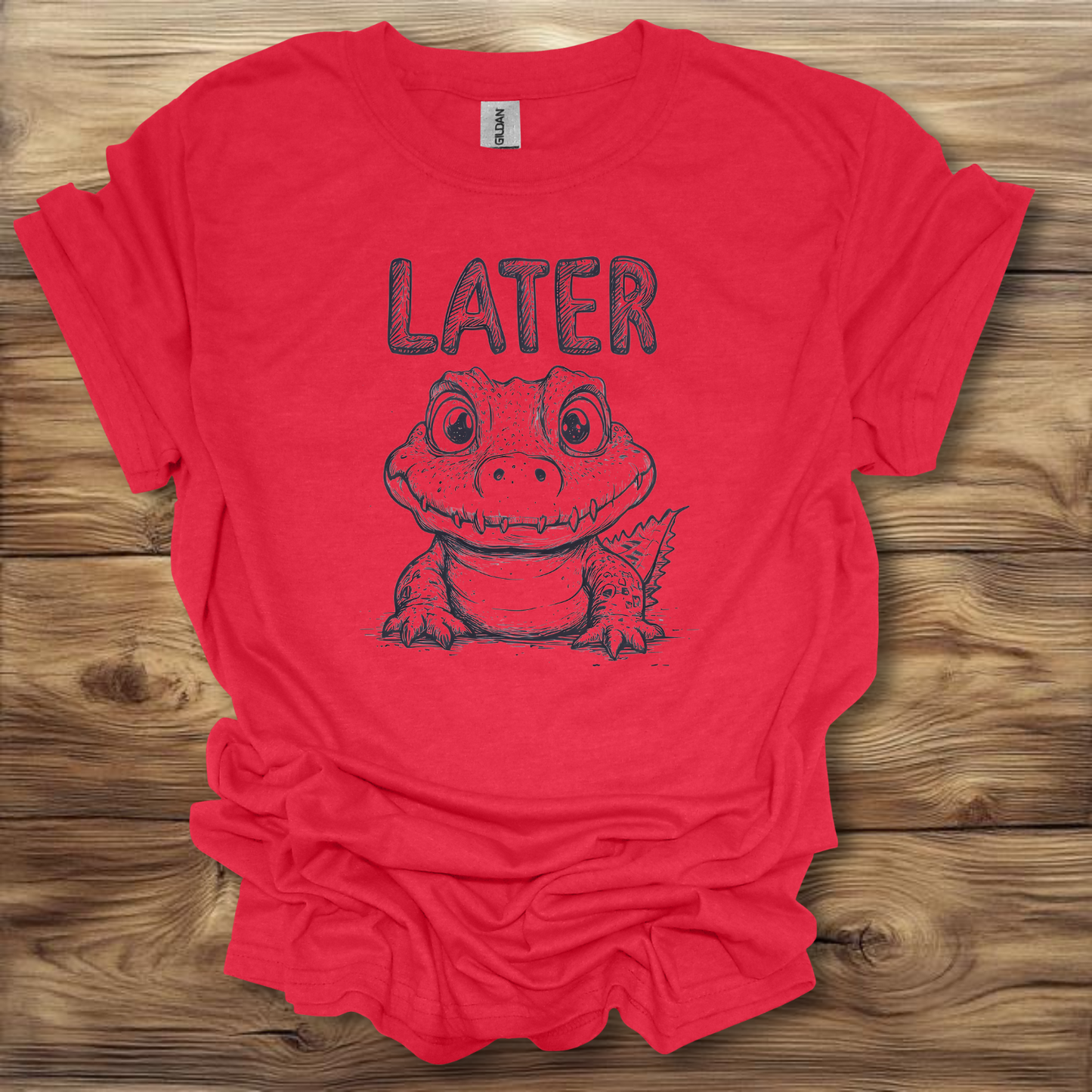 Later Alligator T-Shirt Unisex Adult Great Gift Him Her Birthday Holiday Christmas