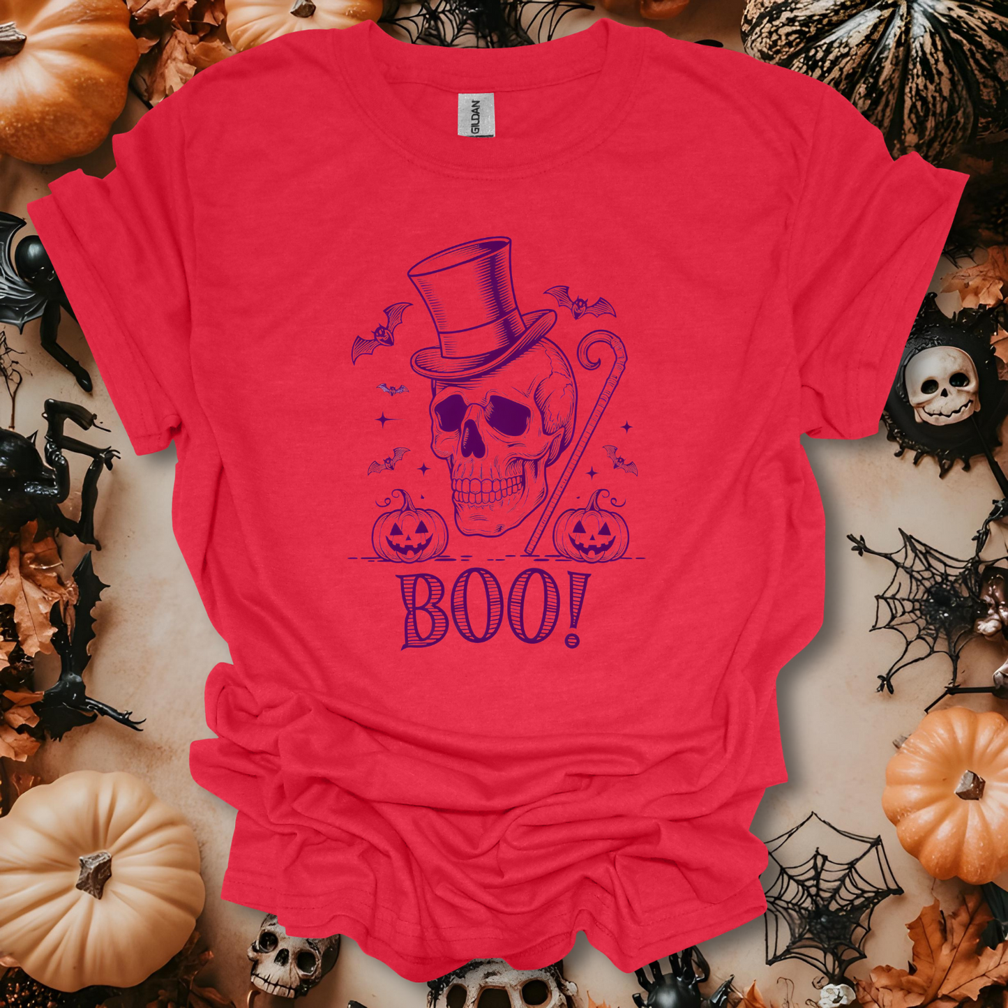 Boo! Skeleton T-Shirt Unisex Adult Great Gift Him Her Birthday Holiday Christmas