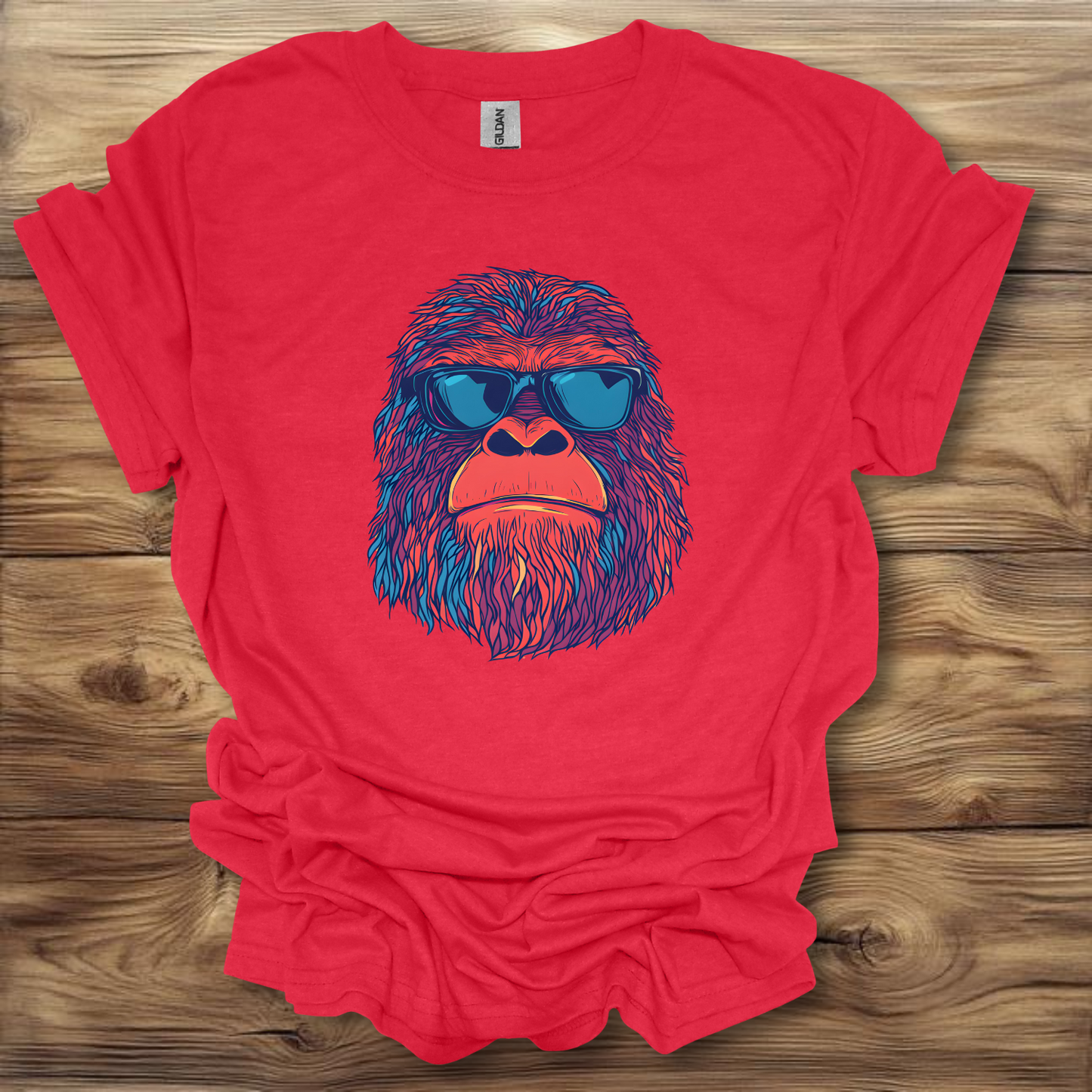 Sasquatch Wearing Sunglasses T-Shirt Unisex Adult Great Gift Him Her Birthday Holiday Christmas