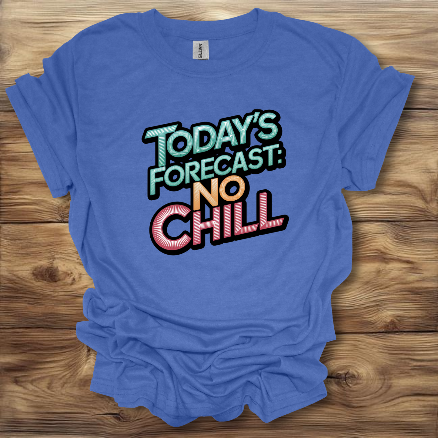 Today's Forecast: No Chill T-Shirt Unisex Adult Great Gift Him Her Birthday Holiday Christmas