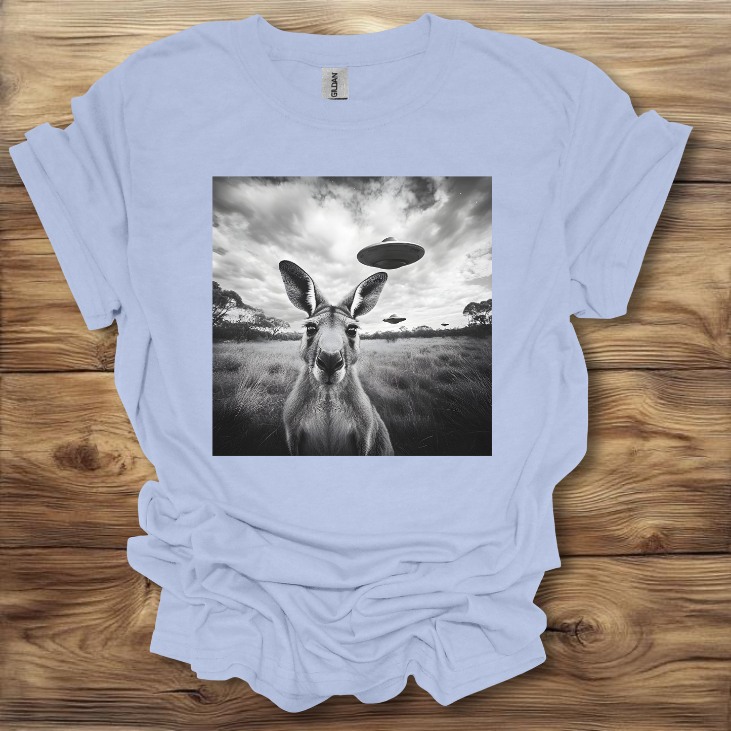 Kangaroo UFO T-Shirt Unisex Adult Great Gift Him Her Birthday Holiday Christmas