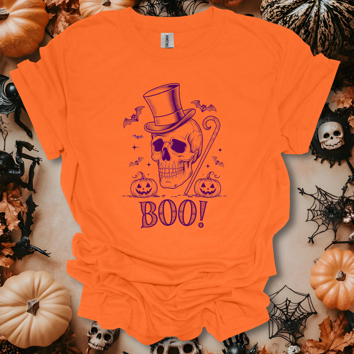 Boo! Skeleton T-Shirt Unisex Adult Great Gift Him Her Birthday Holiday Christmas