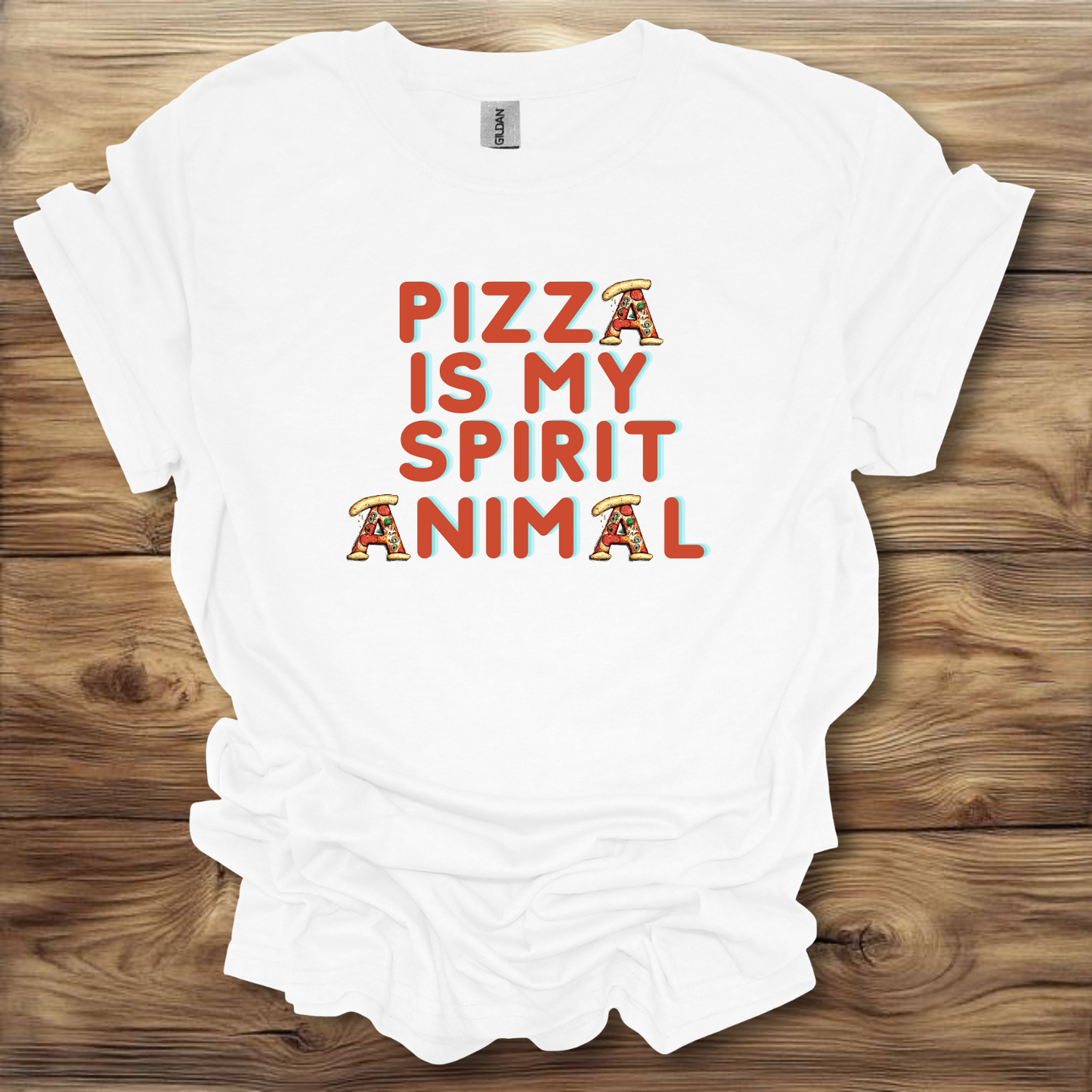 Pizza Is My Spirit Animal T-Shirt Unisex Adult Great Gift Him Her Birthday Holiday Christmas