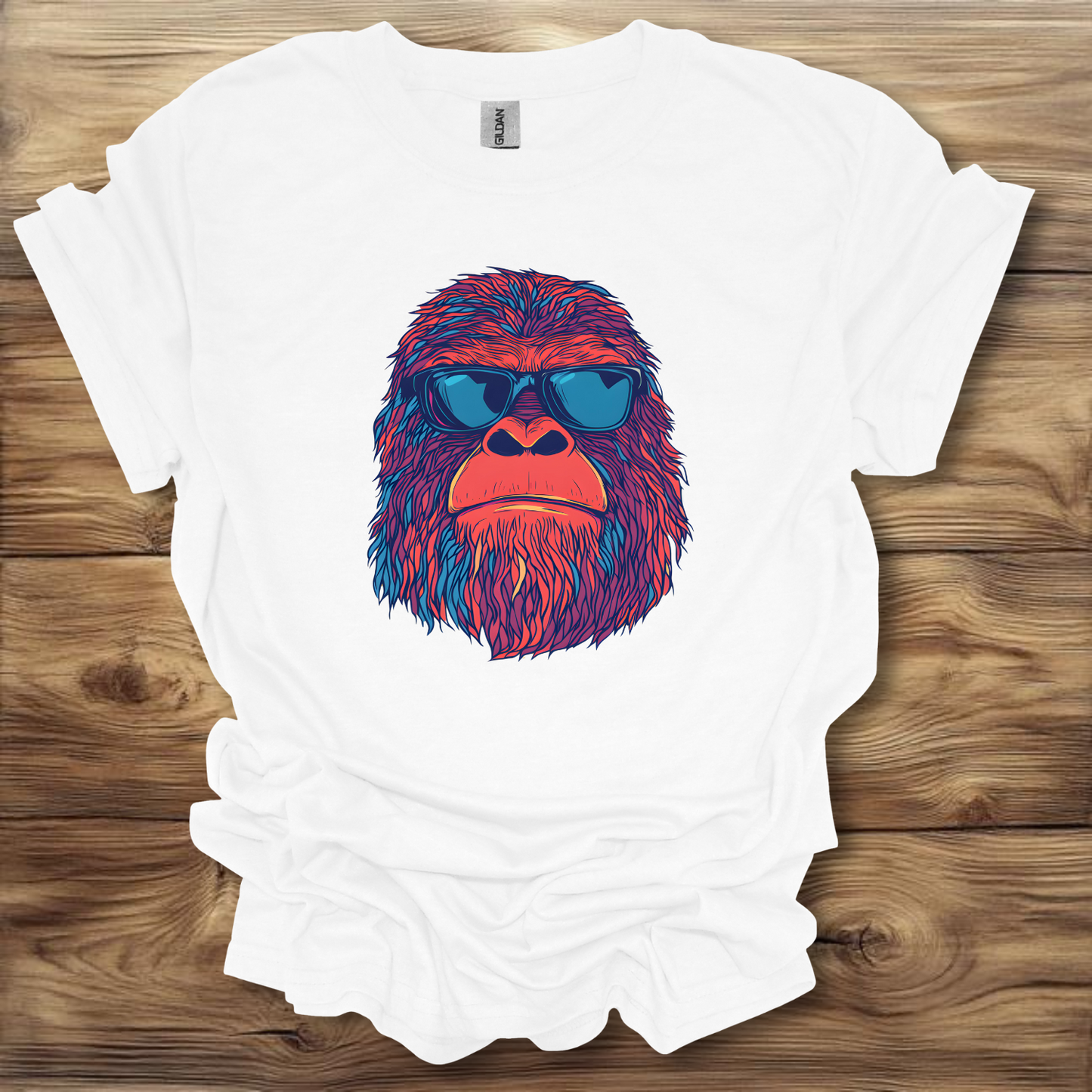 Sasquatch Wearing Sunglasses T-Shirt Unisex Adult Great Gift Him Her Birthday Holiday Christmas