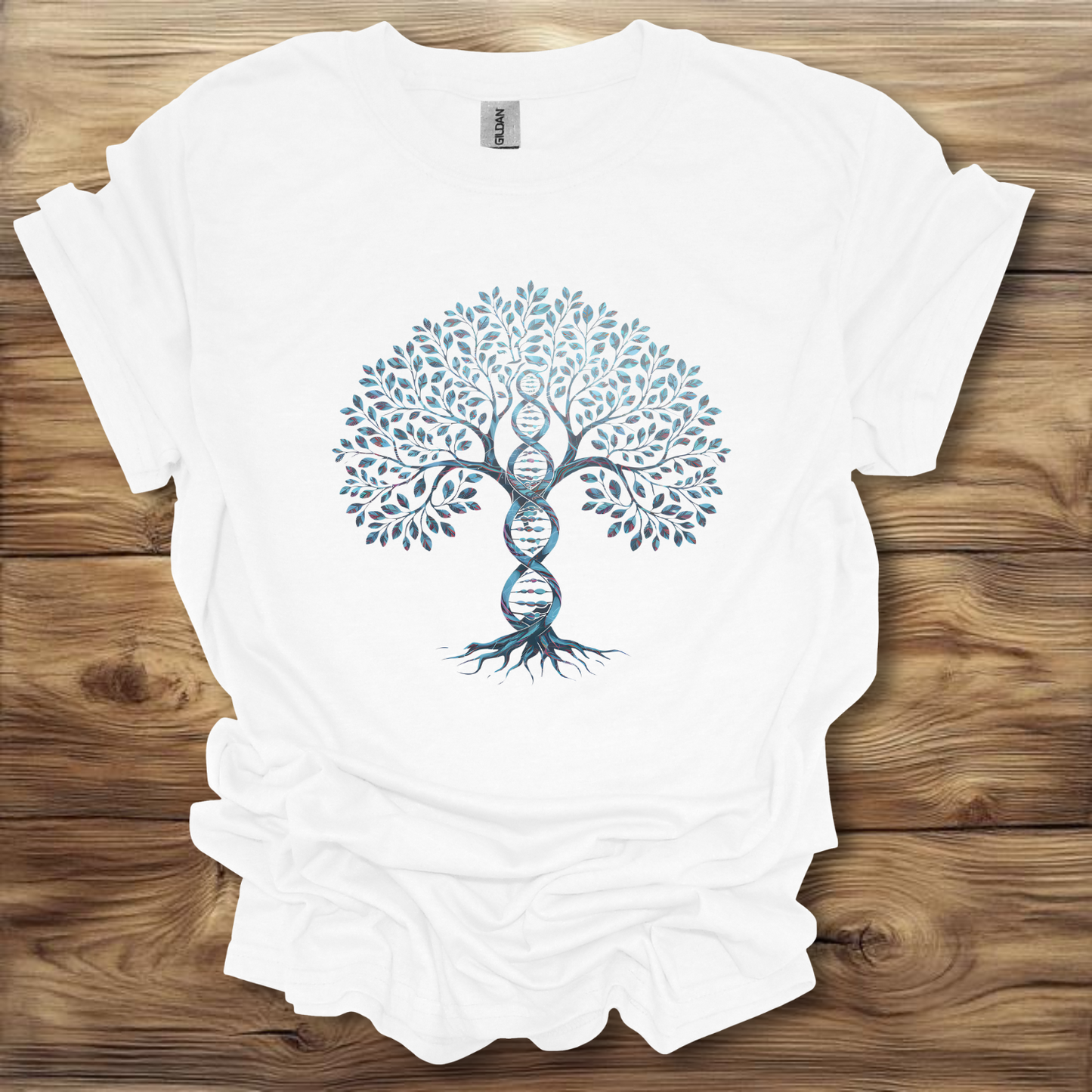 DNA Helix Tree T-Shirt Unisex Adult Great Gift Him Her Birthday Holiday Christmas