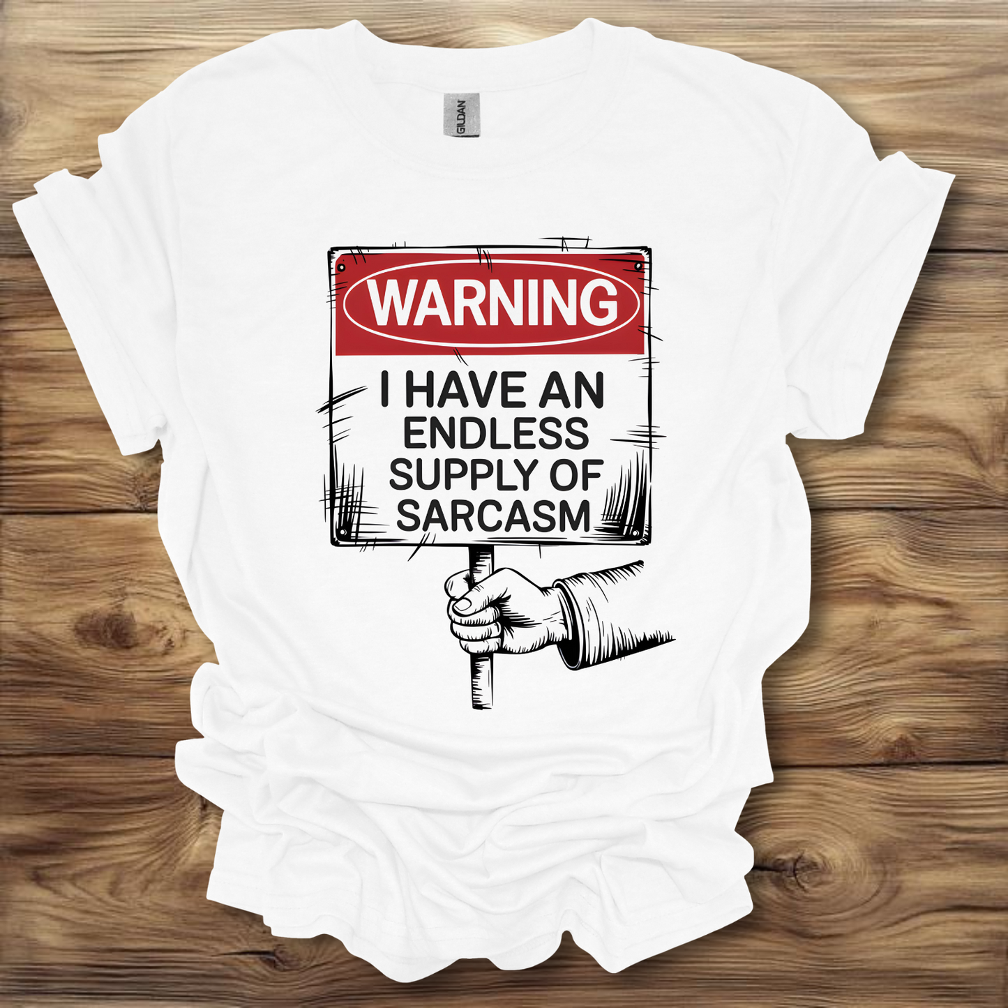 Warning I Have Endless Sarcasm T-Shirt Unisex Adult Great Gift Him Her Birthday Holiday Christmas